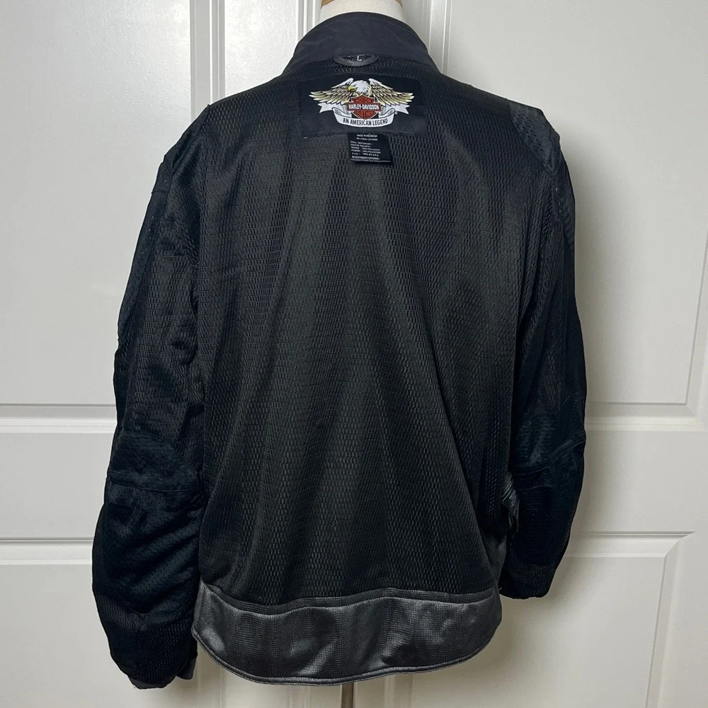 Harley-Davidson Gray and Black Riding Jacket Size Large